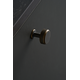 Knop villa round ø30x20 zamak antiek bruin